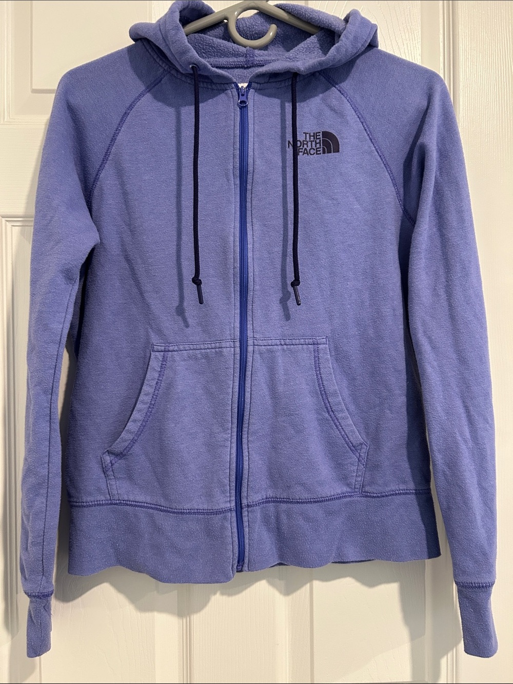 Purple north face zip sweater